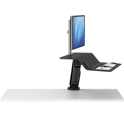 Платформа для работы сидя-стоя Fellowes Lotus RT Sit-Stand Workstation, черная (арт. FS-80815)