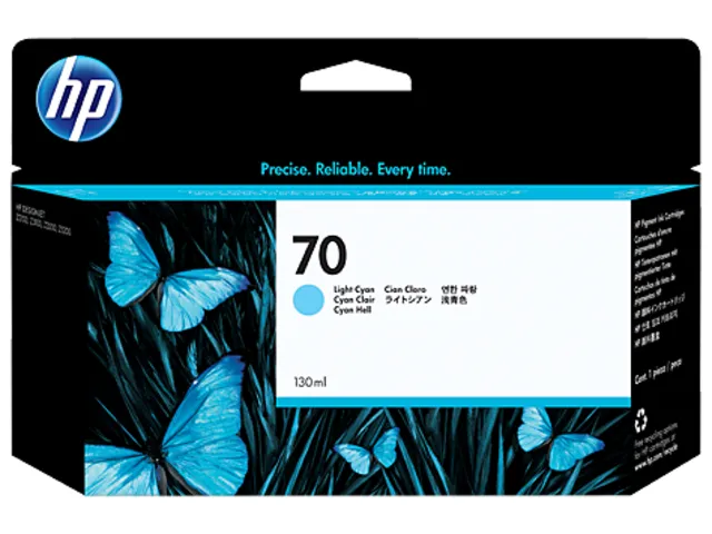 Картридж HP 70 130-ml Light Cyan Ink Cartridge (арт. C9390A)