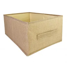 КОРОБ для хранения ГЕЛЕОС Коттон-30 (30х47х21 см) бежевый (арт. КОТТОН-30-БЖ)