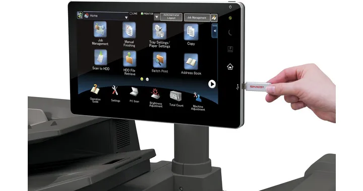 МФУ лазерное черно-белое Sharp MX-M1205EE (арт. MXM1205EE)