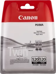 Набор картриджей Canon PGI-520 BK (чёрный, 2 картриджа, 19 мл.) (арт. 2932B012)