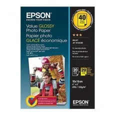 Бумага Epson Бумага Value Glossy Photo Paper 10x15cm (2 х 20 листов) (183 г/м2) (арт. C13S400044)