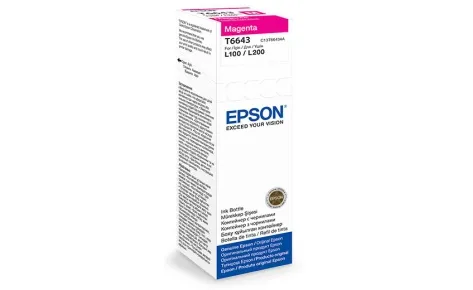 Картридж Epson T6643 Magenta ink bottle 70ml (арт. C13T66434A)