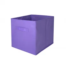 КОРОБ-кубик для хранения ГЕЛЕОС КУБ 33-7 (30х30х30 см) сиреневый (арт. КУБ33-7)