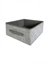 Короб ГЕЛЕОС раскладной с ручкой, «Грей» / Серый, 31х31х15 см (арт. ГРЕ-185)