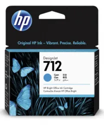Оригинальный струйный картридж HP 712 Cyan (голубой) (арт. 3ED67A)