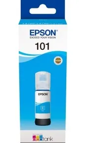 Оригинальные чернила Epson 101 EcoTank Cyan ink bottle (арт. C13T03V24A)