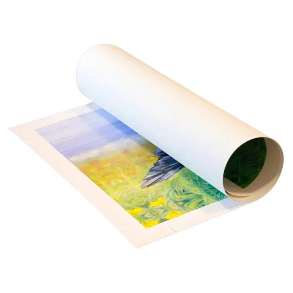 Синтетический холст Albeo Silver Canvas, 1,372×18 м, 230 г/м², 76,2 мм (3″) (арт. AG230-54)