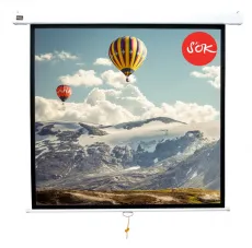 Экран для проектора SOK Cinema 220x220см Wallscreen 1:1 настенно-потолочный рулонный 123″ (арт. SCPSW-220x220)