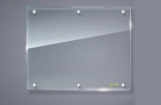 Демонстрационная доска Cactus 120x150см прозрачный (арт. CS-GBD-120X150-TR)