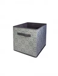 Короб ГЕЛЕОС раскладной с ручкой, «Грей» / Серый, 28х28х28 см (арт. ГРЕ-181)