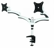 Кронштейн для двух мониторов Cactus черный 13″-27″ макс.8кг настольный поворот и наклон (арт. CS-VM-D08-BK)