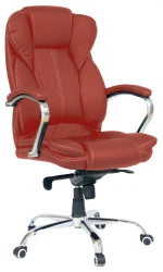 Кресло руководителя ГЕЛЕОС Монарх (гранатовый) (арт. Монарх_гранат)