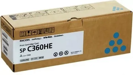 Картридж Ricoh Print Cartridge Cyan SP C360HE (арт. 408185)