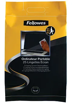 Чистящие салфетки Fellowes для экранов ноутбуков (25шт) (арт. FS-99674)