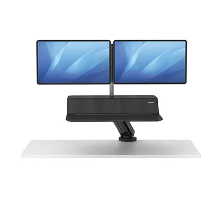 Платформа для работы сидя-стоя Fellowes Lotus RT Sit-Stand Workstation, черная (арт. FS-80816)