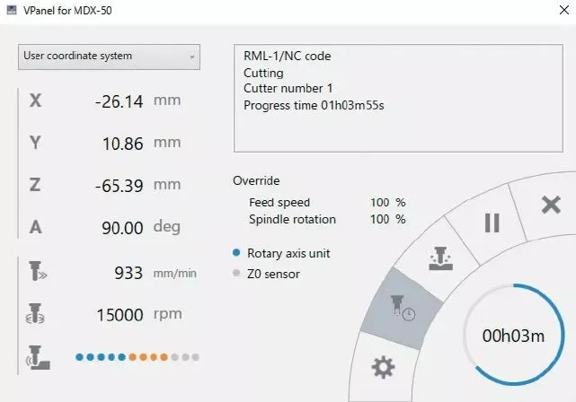 Виртуальная панель управления VPanel MDX-50