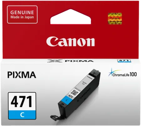 Оригинальный картридж Canon CLI-471 C (голубой, 7 мл.) (арт. 0401C001)