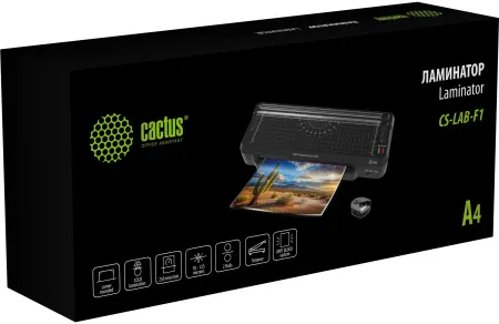 Ламинатор Cactus A4 (70-125мкм), 25см/мин, 2 вал. (арт. CS-LAB-F1)