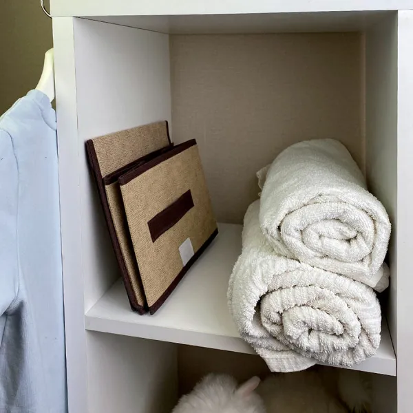 КОРОБ с крышкой для хранения ГЕЛЕОС Линен-16 (19х26,5х16 см) бежевый (арт. ЛИНЕН-16-БЖ)