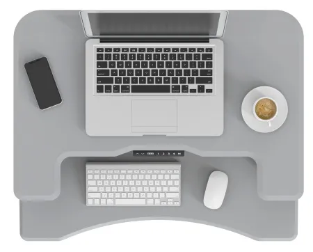 Стол для ноутбука Cactus (МДФ, серый, 91.5x56x123см) (арт. CS-FDE103WGY)