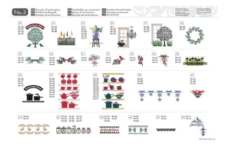 Коллекция рисунков для домашнего декора Brother CAUSB3 (арт. CAUSB3)