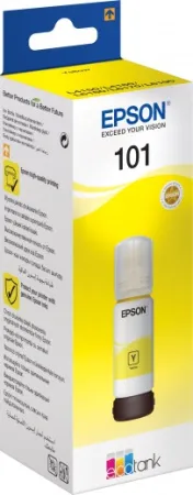 Оригинальные чернила Epson 101 EcoTank Yellow ink bottle (арт. C13T03V44A)