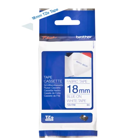 Наклейка ламинированная Brother для P-touch (18 мм x 3 м, синий) (арт. TZEFA4)