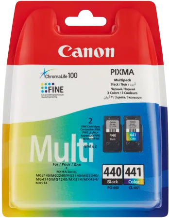 Набор картриджей Canon PG-440/CL-441 (чёрный и цветной, 8 мл.) (арт. 5219B005)