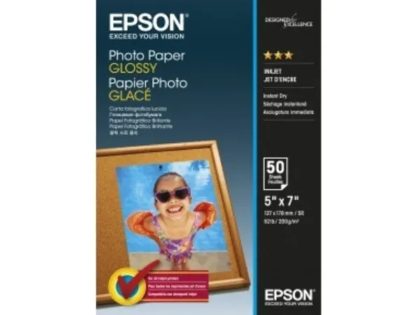 Фотобумага Epson Photo Paper Glossy 200 гр/м2, 13 x 18 (50 листов) (арт. C13S042545)