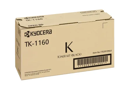 Оригинальный тонер-картридж Kyocera TK-1160 (чёрный, 7200 стр.) (арт. 1T02RY0NL0)