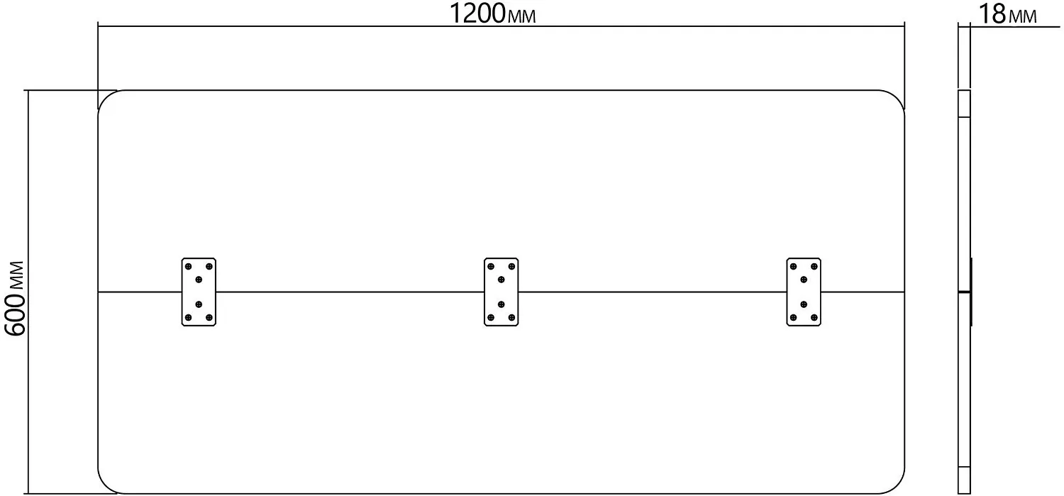 Столешница Cactus (дуб антик) (арт. CS-TD2-LR)