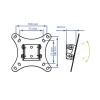 Кронштейн Kromax VEGA-6 new (чёрный) (арт. 24044)
