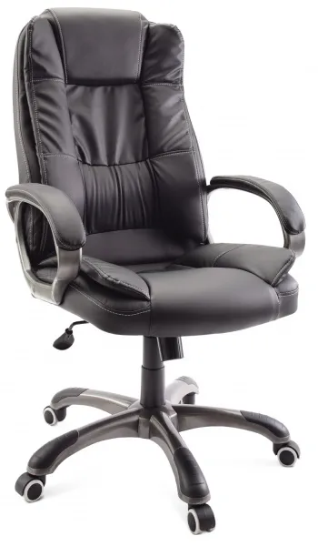 Кресло руководителя ГЕЛЕОС Барон (черный) (арт. Бар_черн)