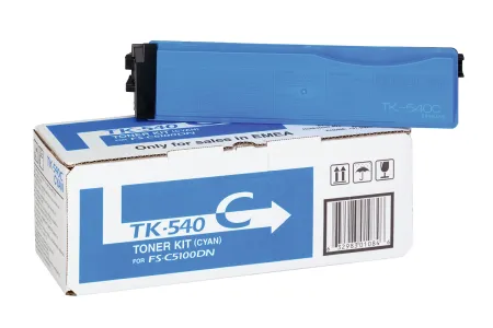 Оригинальный тонер-картридж Kyocera TK-540C (голубой, 4000 стр.) (арт. 1T02HLCEU0)