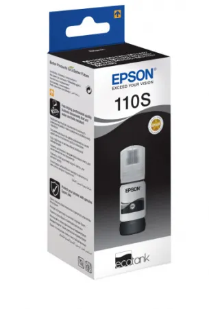 Оригинальные чернила Epson 110S EcoTank Pigment black ink bottle (арт. C13T01L14A)