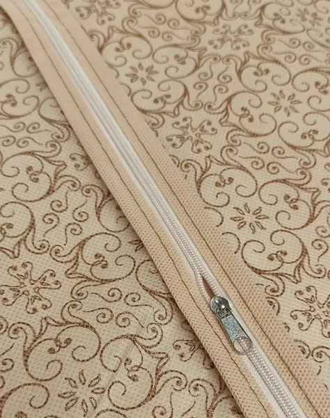 Чехол ГЕЛЕОС для пуховиков и коротких дубленок «Миндаль» / Бежевый, 100х60х10 см (арт. МНД_09)