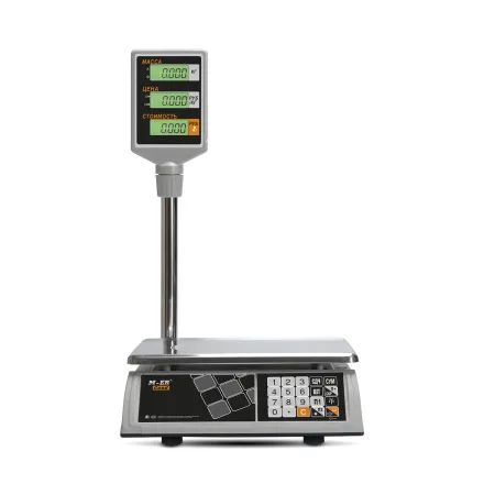 Торговые настольные весы Mertech M-ER 327 ACP-15.2 ″Ceed″ LCD Белые (арт. 3025)
