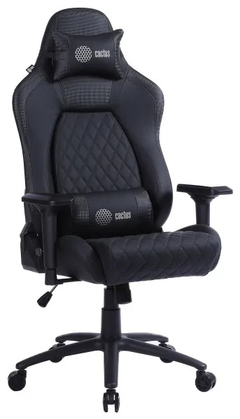 Игровое кресло Cactus черный с подголовником (арт. CS-CHR-130)