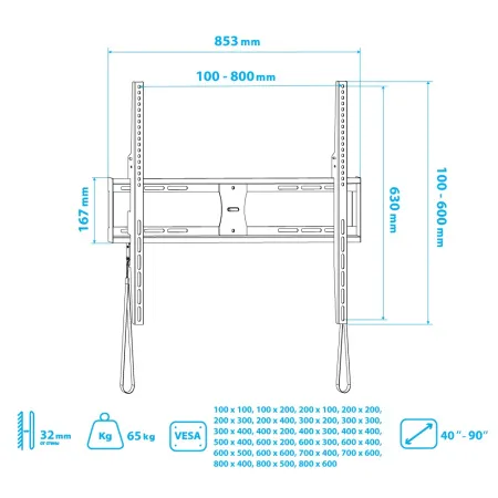 Кронштейн VLK TRENTO-41 чёрный для TV 40-90″ (арт. 51055)