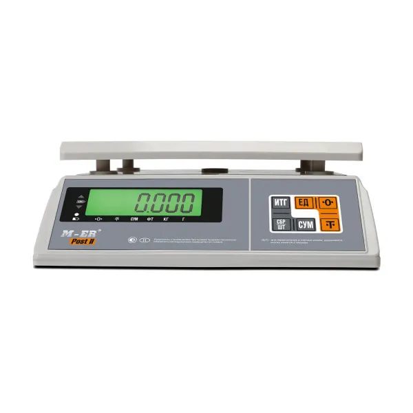Фасовочные настольные весы Mertech M-ER 326 FU-15.1 LCD без АКБ (арт. 3709)