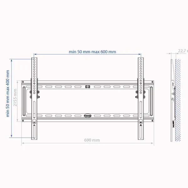 Кронштейн Kromax IDEAL-2 (чёрный) (арт. 26002)