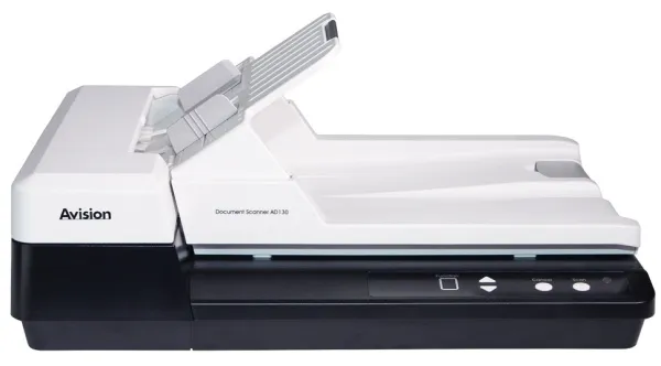 Сканер документов Avision AD130 с планшетным модулем. Нагрузка 4000 страниц в день (арт. 000-0875F-02G)