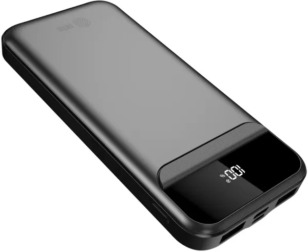 Мобильный аккумулятор Cactus (10000mAh, 4.5A, 2xUSB-A/USB-C, черный) (арт. CS-PBFSCA-10000)