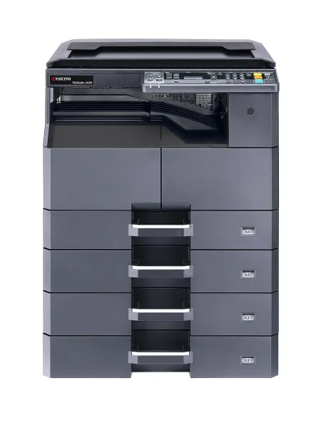 МФУ лазерное черно-белое Kyocera TASKalfa 2020 (A3, 20/10 ppm А4/A3, 600 dpi, 256 Mb, USB 2.0, б/крышки, тонер) (арт. 1102ZR3NL0)