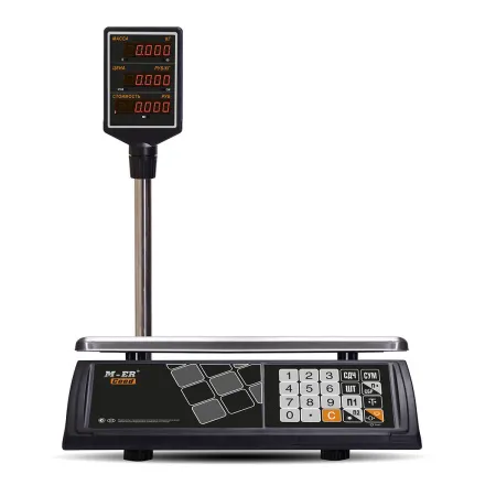 Торговые настольные весы Mertech M-ER 327 ACP-32.5 ″Ceed″ LED Черные (арт. 3030)