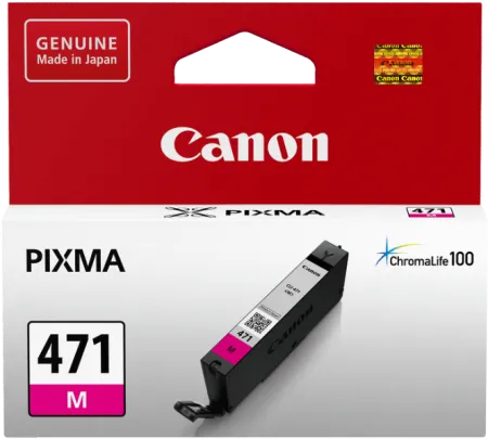 Оригинальный картридж Canon CLI-471 M (пурпурный, 7 мл.) (арт. 0402C001)