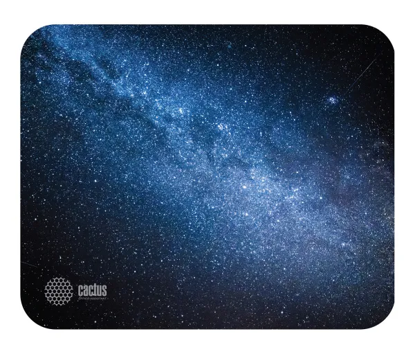 Коврик для мыши Cactus средний, черный, 300x250x2мм (арт. CS-MP-P02M)
