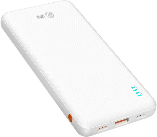 Мобильный аккумулятор Cactus (10000mAh, 4.5A, USB-A/2xUSB-C, белый) (арт. CS-PBFSBA-10000)