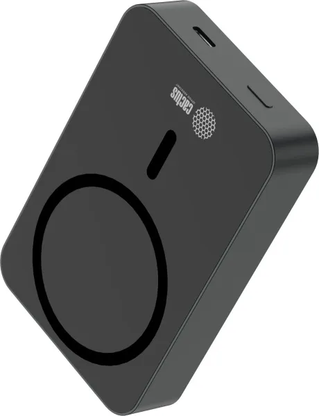 Мобильный аккумулятор Cactus (10000mAh, 22.5W, 4.5A, USB-C, беспроводная зарядка, серый) (арт. CS-PBFSTA-10000)